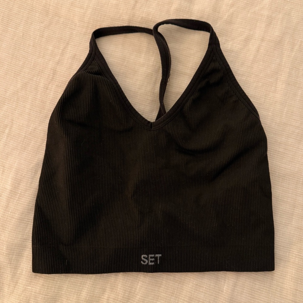 SET Active Ribbed V Sculptflex in Espresso (Size Small)